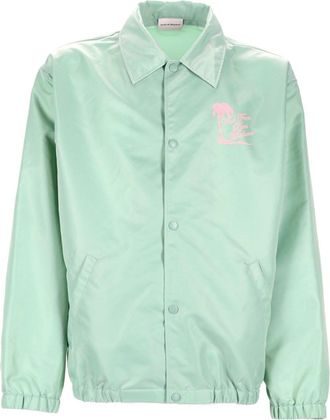 Dr&ocirc;le de Monsieur Mint Green Slogan Palmiers Jacket