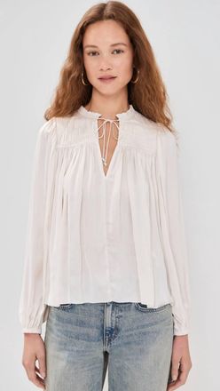 Ulla Johnson Freja Blouse In Cowrie