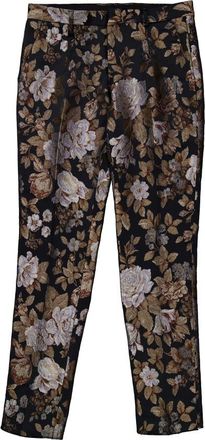 Roberto Cavalli Floral Jacquard Trousers, Brand Size 52 ( US Size 36 )