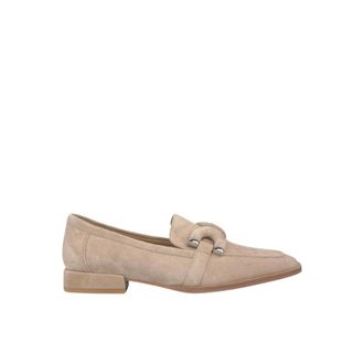 Alma En Pena Loafers, female, Beige, 5 UK, Metallic detail square toe moccasin