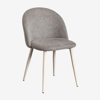 Sklum Pack De 2 Sillas De Comedor Tapizadas Y En Acero Kana Sklum