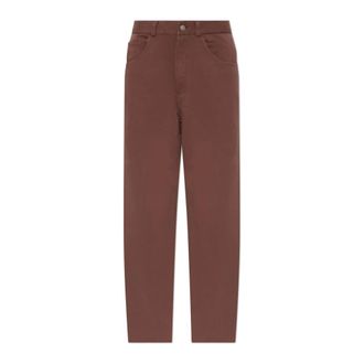 Maison Margiela Dames, Broeken, Bruin, Maat: S Katoen