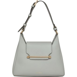 Strathberry Multrees Leather Hobo Bag in Marble Grey at Nordstrom