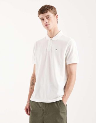 Tommy Jeans Essential - Polo bianca-Bianco