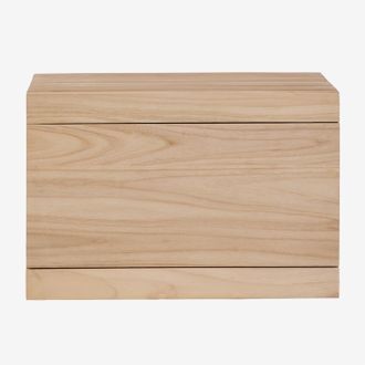 Sklum Conjunto De Mueble De Ba&ntilde;o Suspendido 60x45 Cm En Madera De Teca Belivetta Sklum