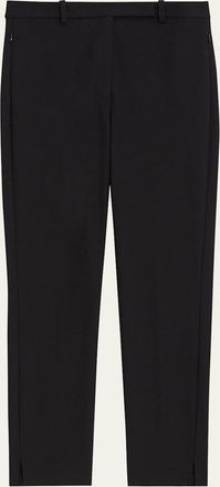 Theory Bistretch High-Waist Tapered Crop Pants