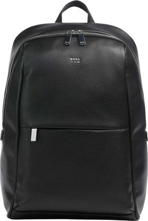 HUGO BOSS Hugo Rugzak - Heren - Rugzakken - Zwart - ONE Size - Leer - Tassen