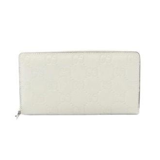 Gucci Pre-owned Wallets, female, White, Size: ONE SIZE Pre-owned Imprime Leather Long Wallet