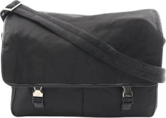 Prada Pre-owned Nylon Shoulder Bag - Heren - Vintage Schoudertas - Zwart - ONE Size - Nylon - Vintage