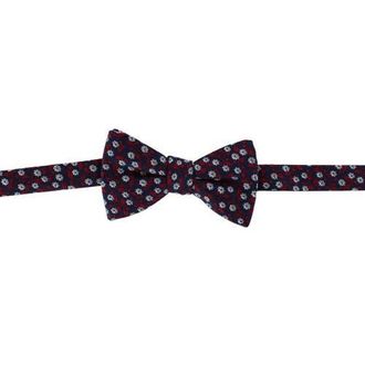 Ascentix Metallic Flowers and Leaves Bowtie in Red at Nordstrom