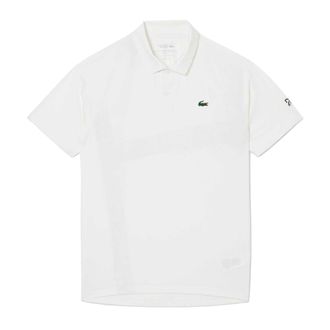 Lacoste Heren Novak Djokovic On Court Tennis Poloshirt (Wit)