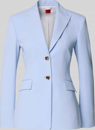 HUGO BOSS Regular Fit Blazer mit Zierkn&ouml;pfe Modell ASMALLA in Hellblau, Gr&ouml;&szlig;e 32