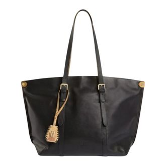 Alviero Martini 1A Classe Montana Leren Shopper - Dames - Tassen - Zwart - Maat: ONE Size Leer
