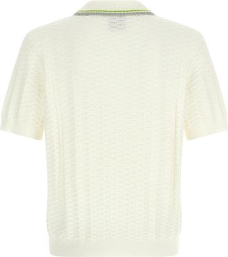 Casablanca Mens White Cotton Polo Shirt