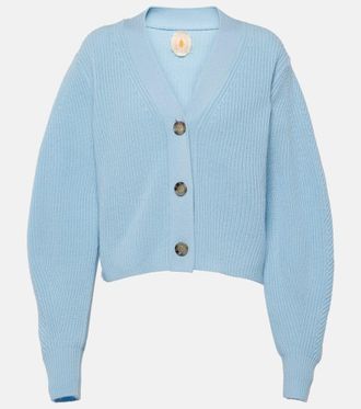 Jardin Des Orangers Cropped wool and cashmere cardigan