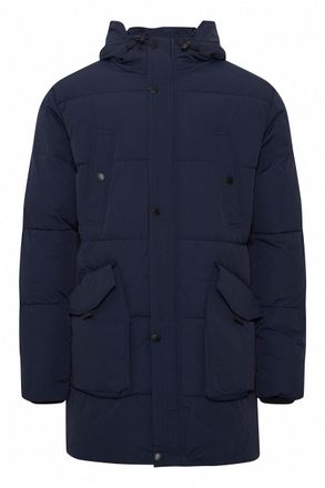 Indicode IDZeppal Mens Quilted Parka Winter Jacket Quilted Parka Warm Lined with High Collar Made of Water-Repellent Material, Navy (400), XL