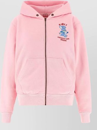 Kenzo cartoon logo hoodie hood kangaroo pockets