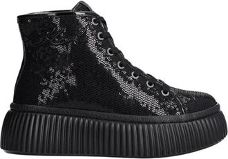 Karl Lagerfeld Kreeper Sneakers - Dames - Schoenen - Zwart - Maat: 40 EU Leer