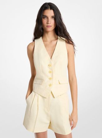 Michael Kors Linen and Cotton Vest