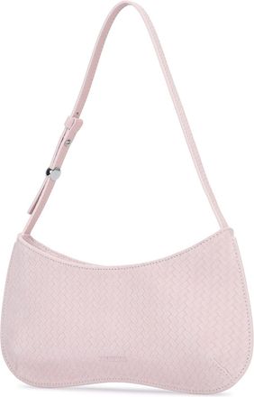 Jacquemus Womens Le Bisou Shoulder Bag Pink Cotton Principal Calf