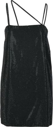 Dondup Korte Jurk - Dames - Korte kleedjes - Zwart - S - Polyester - Kleedjes