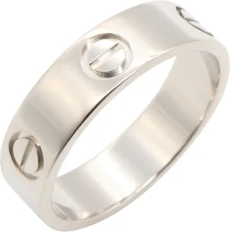 Cartier Silver White Gold (18K) Band Ring (Pre-Owned)