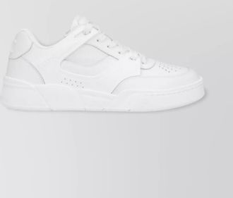 Celine round toe perforated rubber sole sneakers