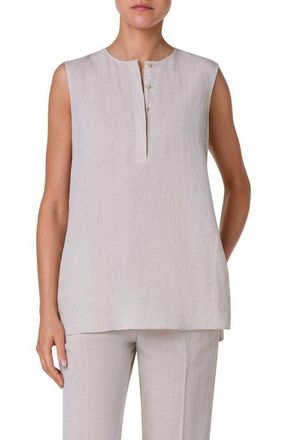 Akris Mélange Tunic Top in Flax at Nordstrom, Size 12