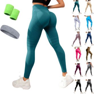 Generic Cellumove Leggings, Anti Cellulite Leggings, 3D Compression Slimming Sport Yoga Pant, High Waist Seamless Tummy Control (Green,M)