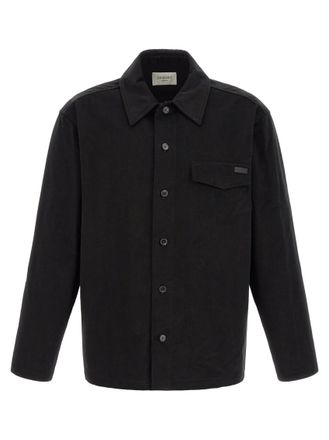 Saint Laurent Black Relaxed Solid Overshirt