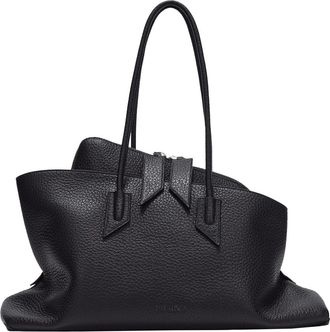 The Attico Zwarte Loop Model Jurk - Dames - Handtassen - Zwart - ONE Size - Leer - Tassen
