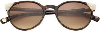 Ted Baker 53mm Gradient Round Sunglasses in Tortoise at Nordstrom Rack