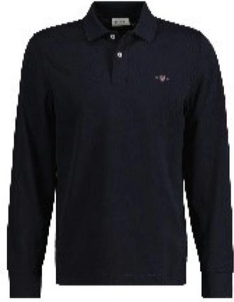 GANT Casual Katoenen T-shirt - Heren - Polos - Zwart - L - Katoen - Tops