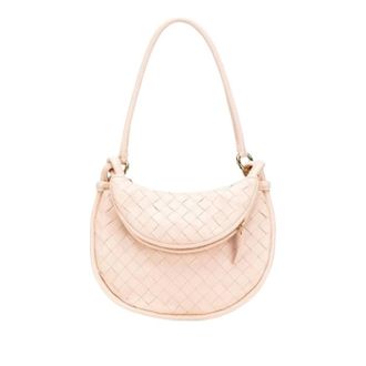 Bottega Veneta Pre-owned Gemelli Schoudertas - Dames - Pre-owned - Roze - Maat: ONE Size Leer