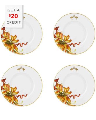 Vista Alegre Amazonia Dessert Plates (Set Of 4) With $20 Credit