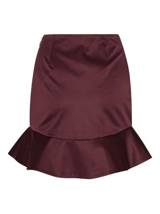 Rotate Mini-rok met ruches - Rood