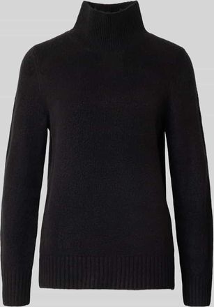 Jake*s Casual Strickpullover mit Stehkragen in Black, Größe XXL