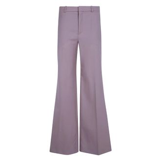 Chlo&eacute; Flare Leg Broeken - Dames - Wijde Broeken - Roze - S - Broeken