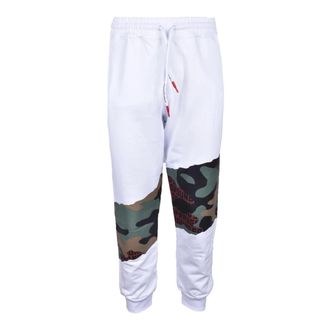 Sprayground Sweatpants, male, White, XL, Cotton Stylish Trousers