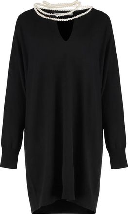 Zimmermann Elegante Wollen Gebreide Jurk - Dames - Kleedjes - Zwart - XL - Wol - Kleedjes