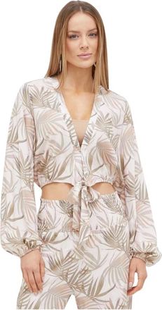 Melissa Odabash Camisa de Playa - Blouses & Shirts - Mujer - Beige - L