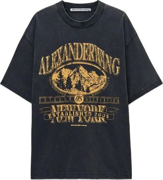 Alexander Wang T-shirt con grafica - Grigio