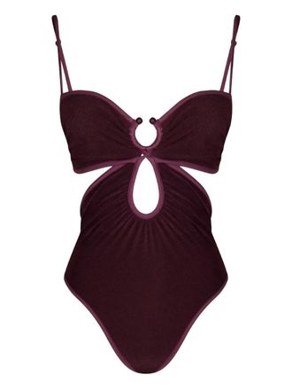 Johanna Ortiz Sunny Days cut-out swimsuit - women - Elastane/Polyamide - S - Red