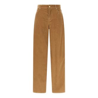 Max Mara Trousers - female - Max Mara Studio - Wide Trousers - Brown - M - Trousers