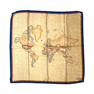 Alviero Martini 1A Classe Silky Scarves, female, Multicolor, Size: ONE SIZE Geo Classic Foulard