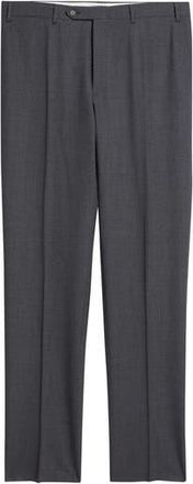 Canali Siena Regular Fit Impeccabile Wool Suit Pants in Charcoal at Nordstrom Rack, Size 52R