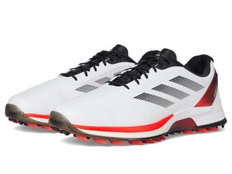 adidas Golf Adizero ZG Spikeless Golf Shoes Mens Golf Shoes Footwear White/Lucid Red/Core Black : 12.5 D - Medium, Synthetic