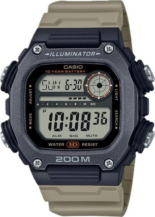 Casio Mens Heavy-Duty Digital Sport Watch with Beige Strap - DW-291HX-5AV