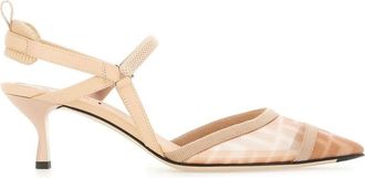Fendi Roos Amandel Carn Kitten - Dames - Pumps - Beige - 37 1/2 EU - Schoenen