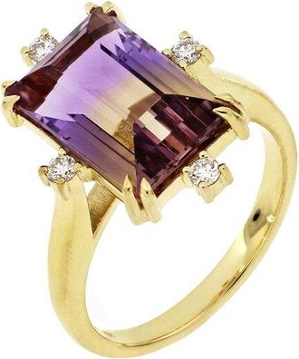 Bony Levy 18K 5.86 Ct. Tw. Diamond & Ametrine Ring